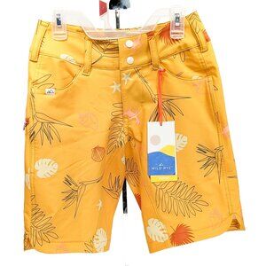 WILD RYE Girls Shorts MTB Bike Swim - Yellow - NEW with Tags NWT